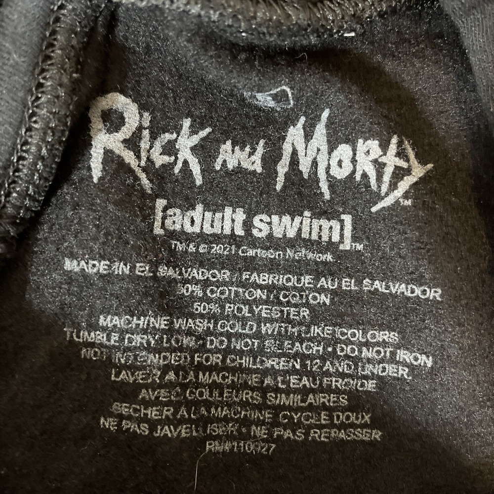Rick & Morty Mens Small Graphic Hoodie Digital Warp Sweatshirt - Picture 10 of 14